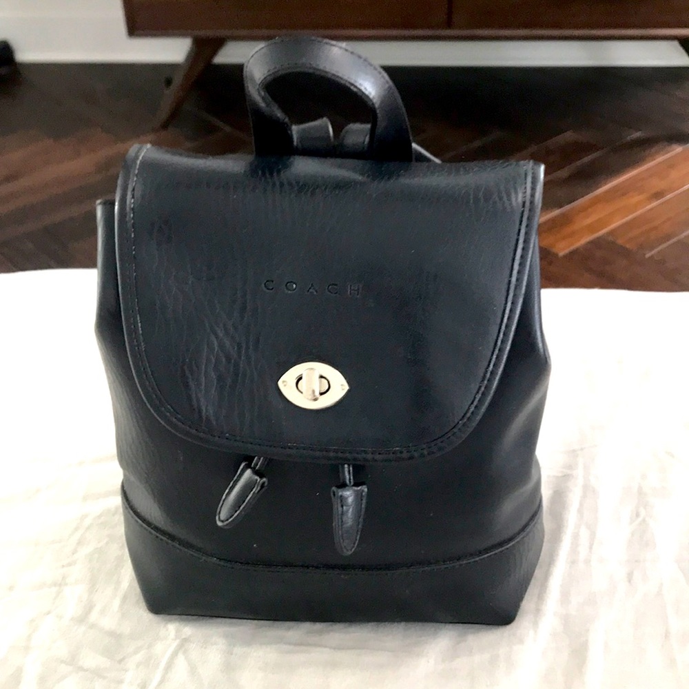 Vintage Coach backpack, black